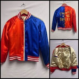 Harley Quinn Suicide Squad Property Of Joker Satin Bomber Jacket Women’s XS/S